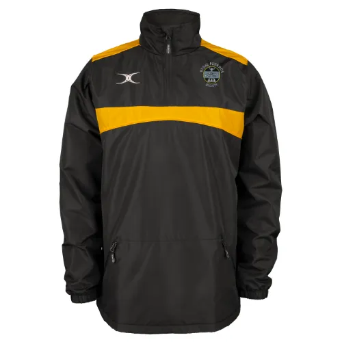 gilbert-rugby-rydal-penrhos-rfc-photon-giacca-1-4-zip-junior-nero-oro-bambino image 1