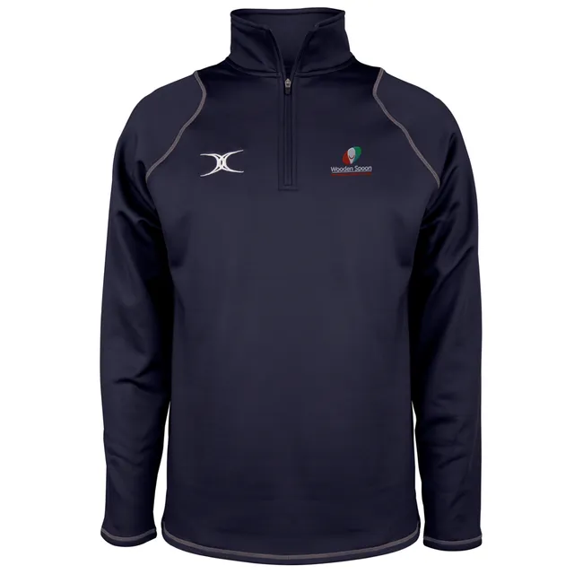 gilbert-rugby-wooden-spoon-quest-pile-1-4-zip-uomo-blu-navy-senior image 1