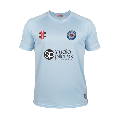 gray-nicolls-matrix-v2-t-shirt-cricket-junior-kings-hill-cc-sky-manica-corta image 1