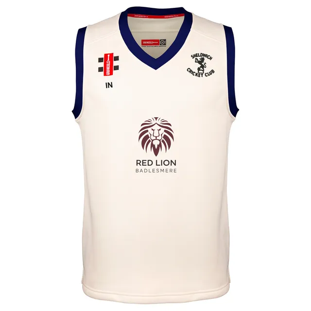 gray-nicolls-sheldwich-cc-junior-pro-performance-slipover-gilet-avorio-navy image 1