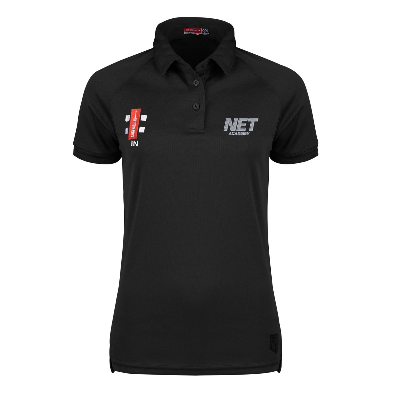 gray-nicolls-net-academy-matrix-v2-polo-manica-corta-donna-nero image 1