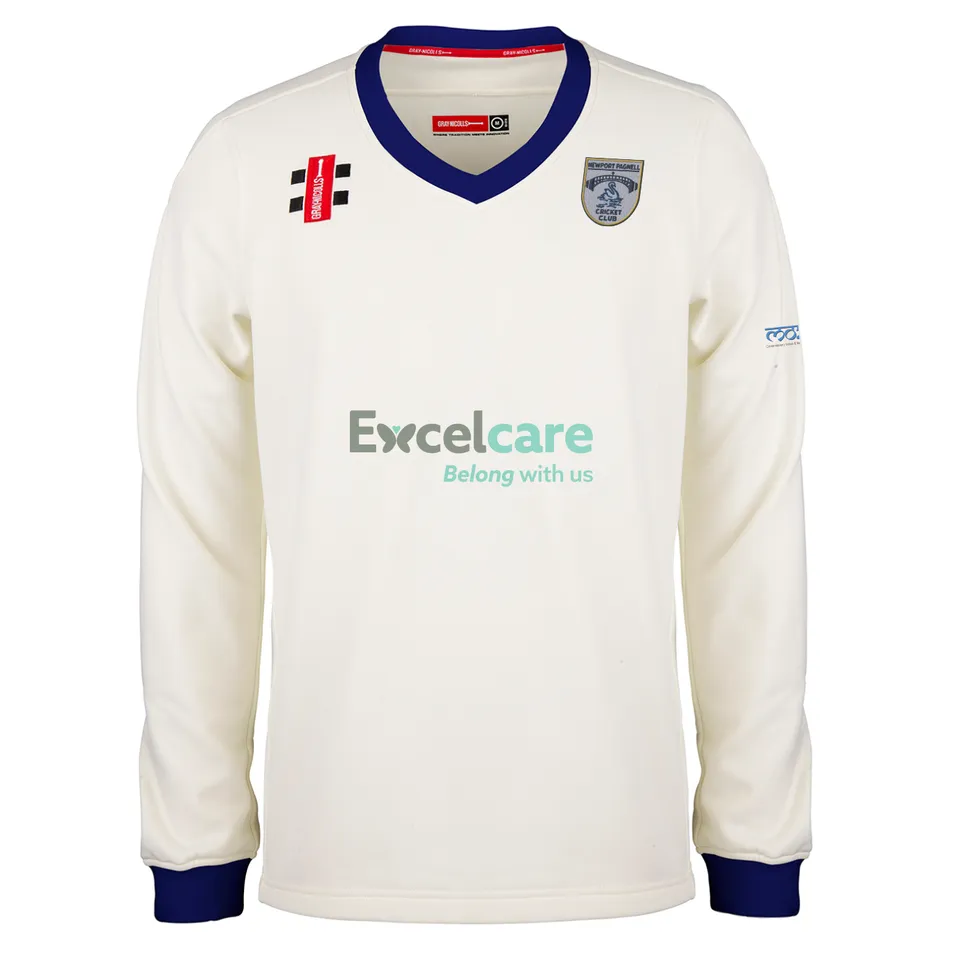 gray-nicolls-pro-performance-maglione-match-adulto-newport-pagnell-avorio-navy image 1