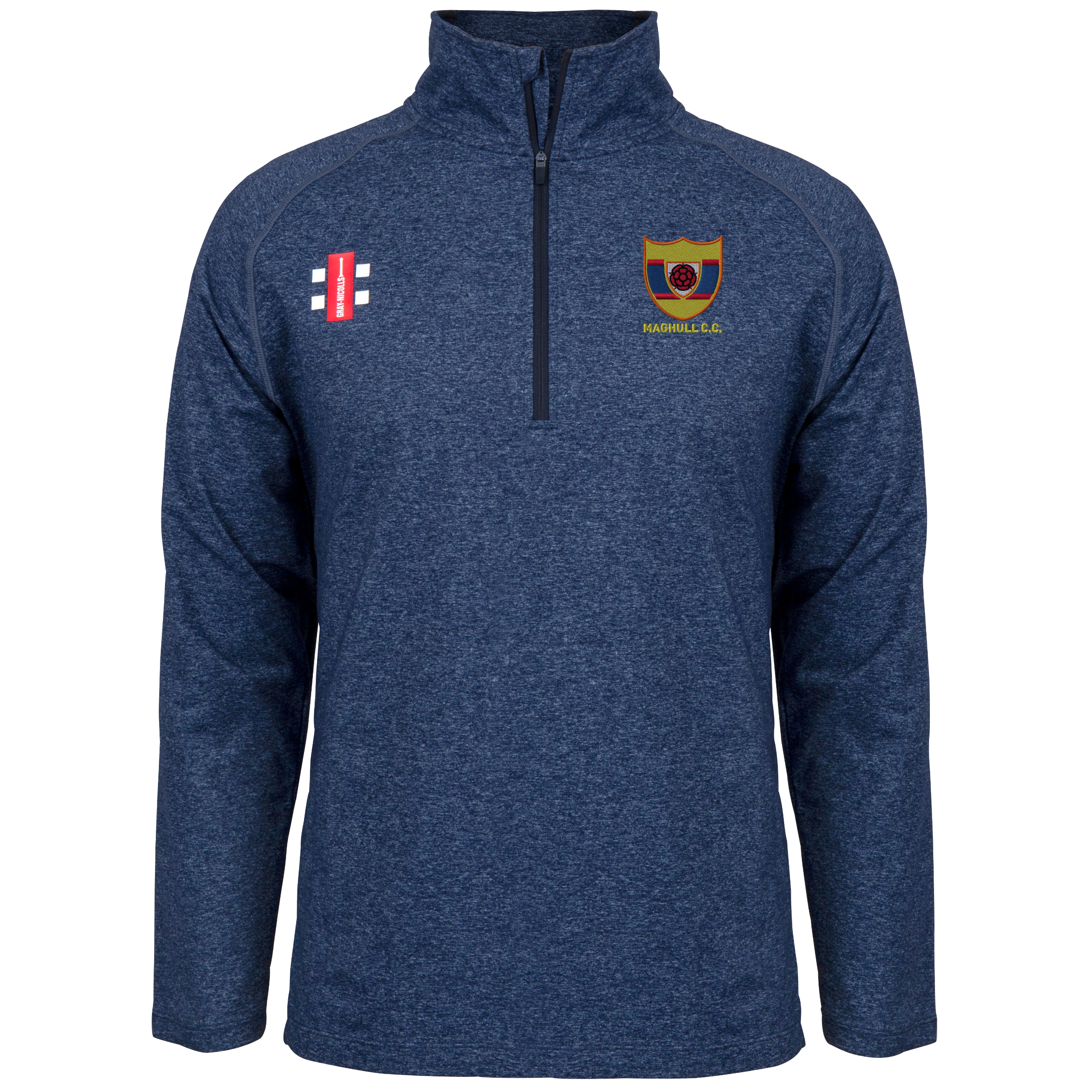 gray-nicolls-maghull-cc-velocity-mid-layer-senior-navy-con-mezza-zip image 1