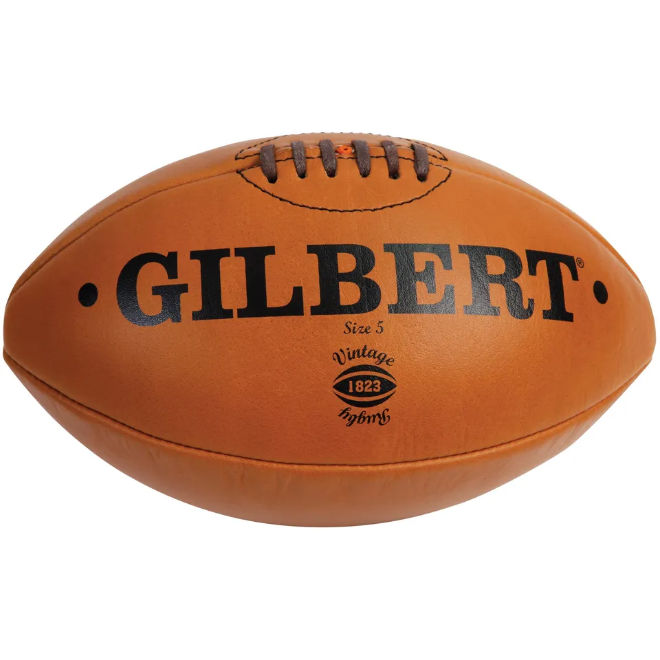 gilbert-rugby-vintage-ball-pallone-rugby-in-pelle-misura-5-e-mini image 1