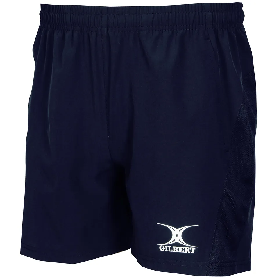 gilbert-rugby-leisure-shorts-junior-nero-e-blu-navy image 1