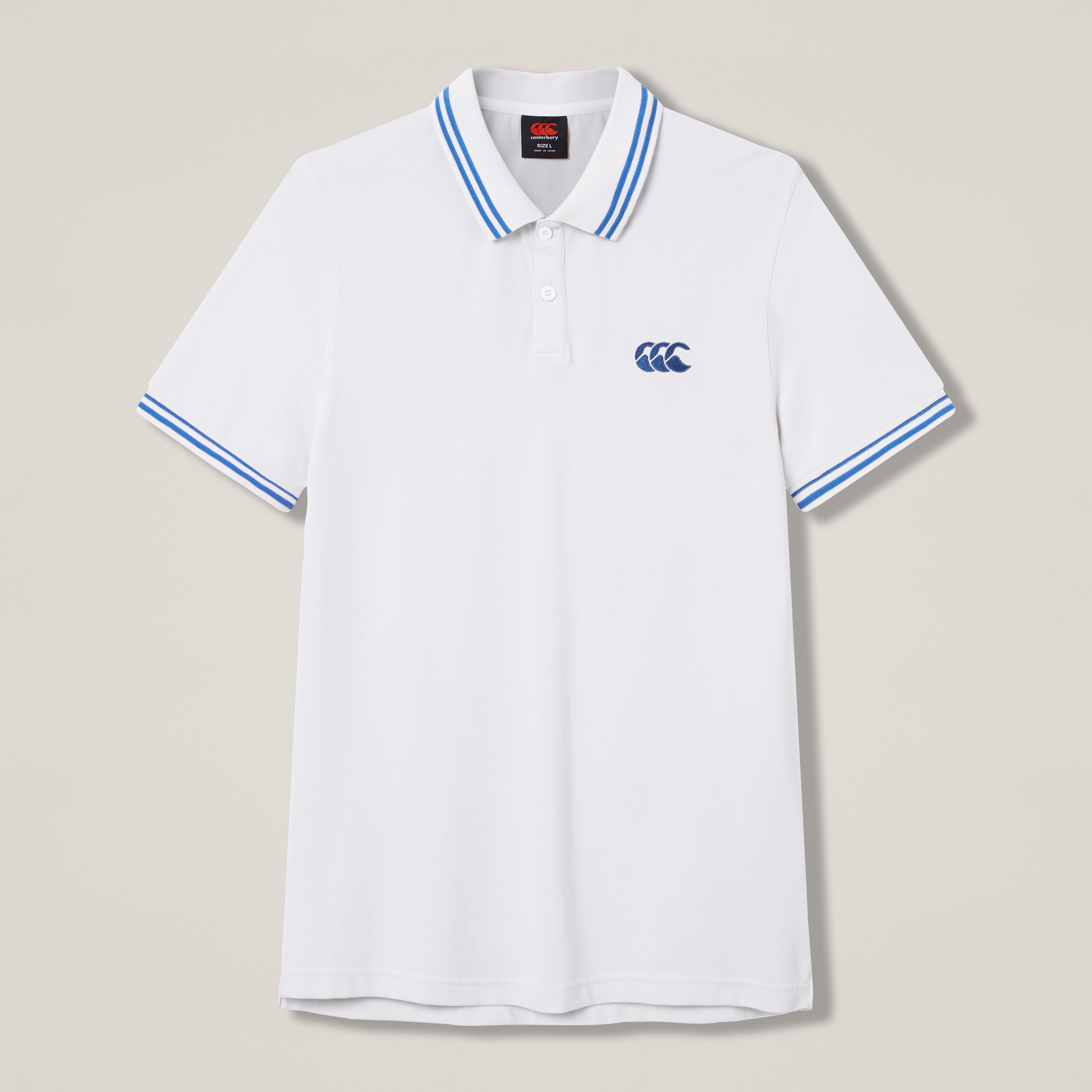 canterbury-solid-pique-polo-uomo-grigia-standard-fit image 1
