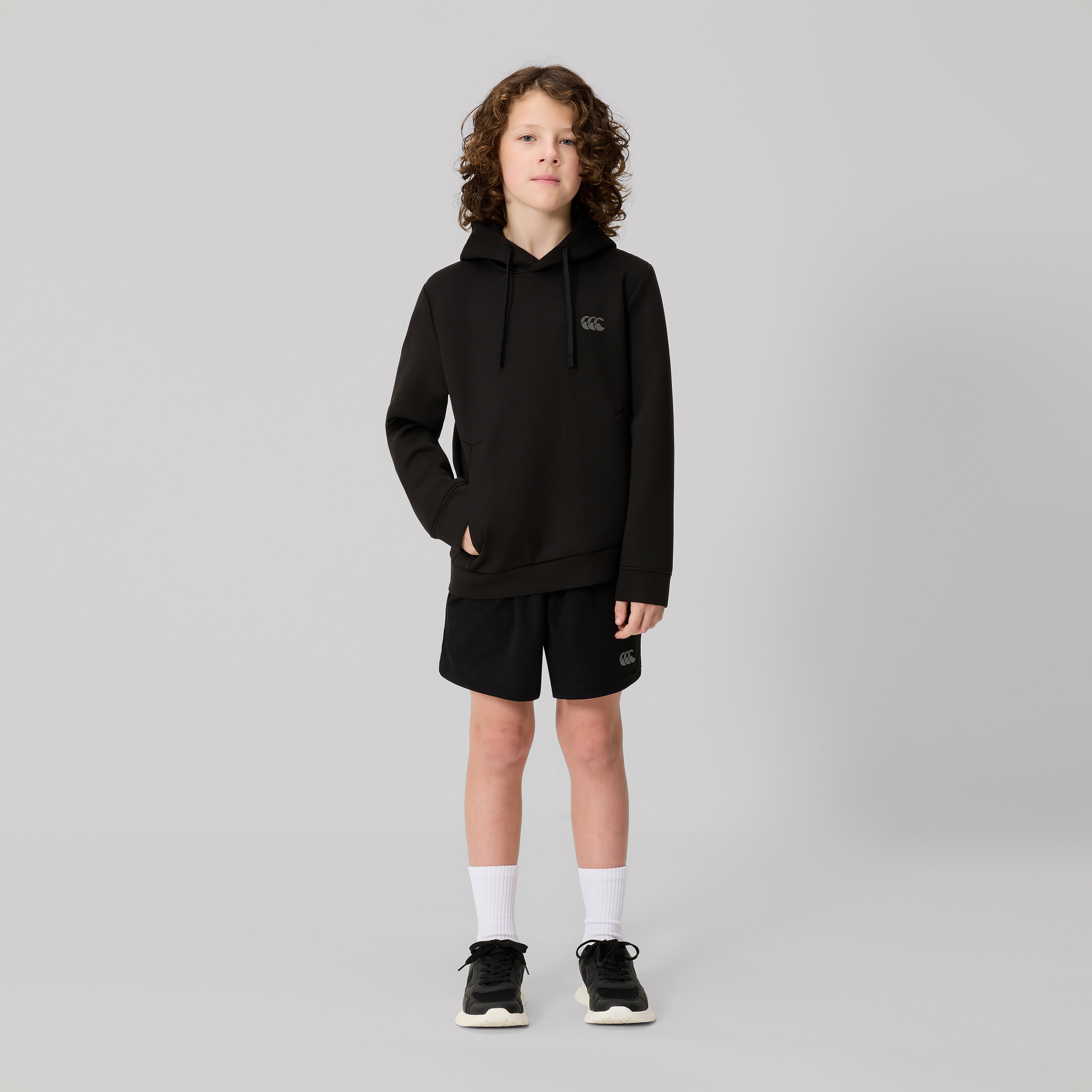 canterbury-felpa-tempo-con-cappuccio-junior-unisex-nero image 1
