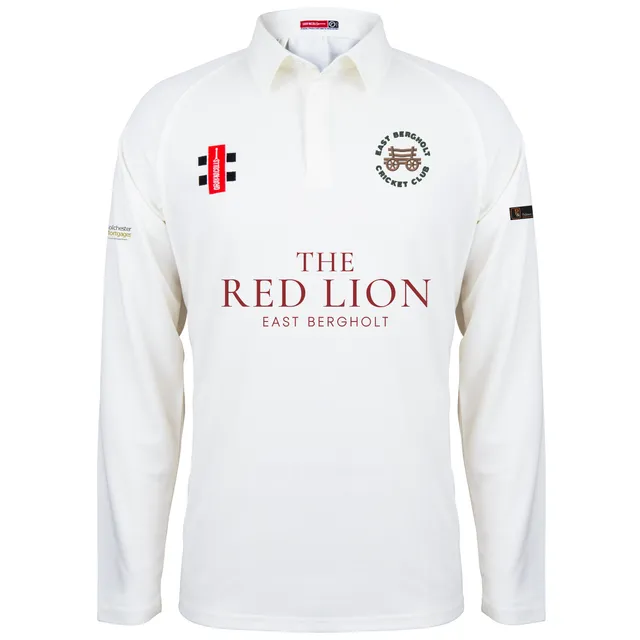 gray-nicolls-matrix-v2-camicia-l-s-junior-east-bergholt-cc-avorio image 1