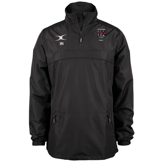 gilbert-rugby-felixstowe-rfc-senior-giacca-photon-1-4-zip-nera image 1