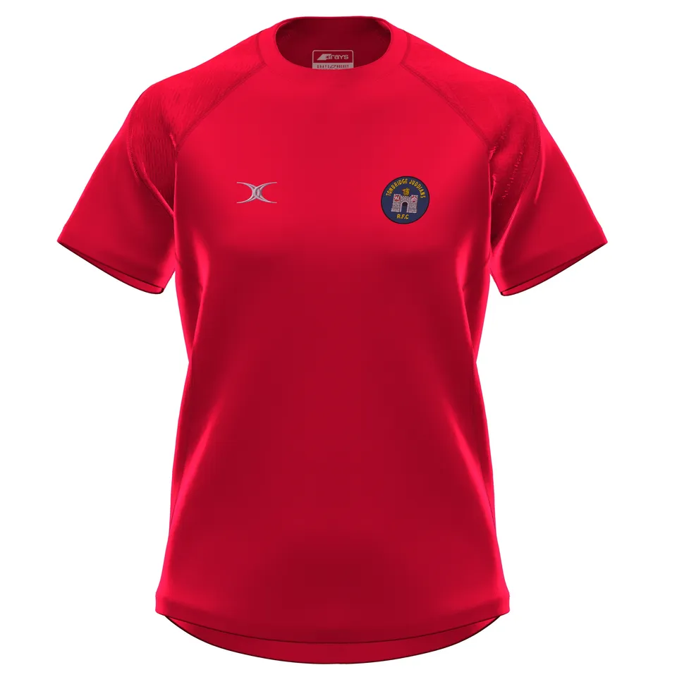 gilbert-rugby-tonbridge-juddians-rfc-donna-gts-maglietta-s-s-rossa image 1