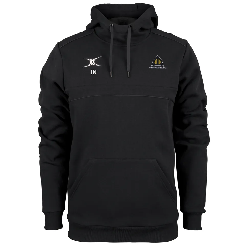 gilbert-rugby-farnham-rufc-photon-felpa-con-cappuccio-uomo-nera image 1