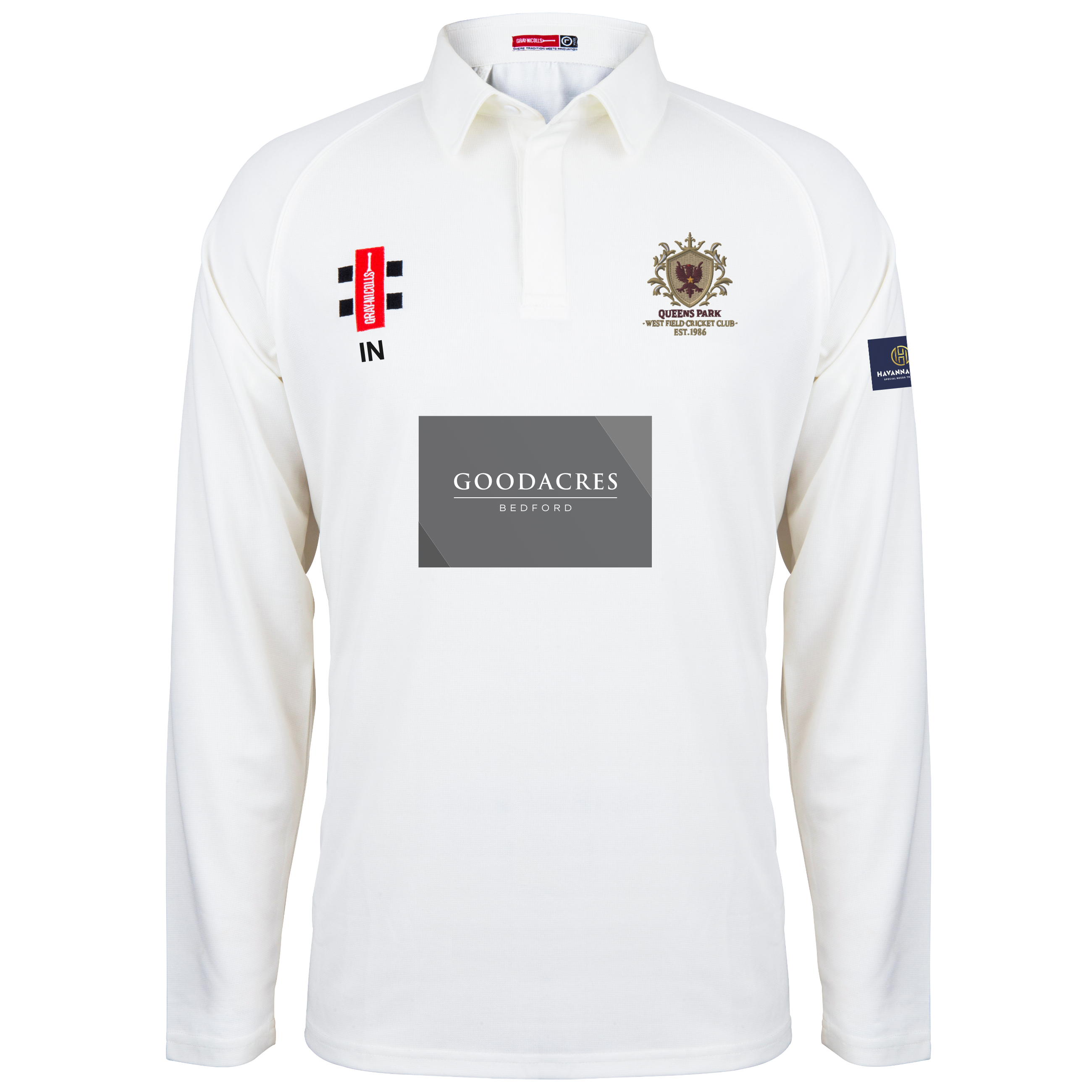 gray-nicolls-matrix-v2-camicia-cricket-manica-lunga-queens-park-westfield-senior image 1