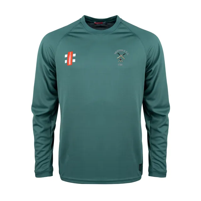 gray-nicolls-westfield-cricket-club-junior-matrix-v2-maglietta-manica-lunga-verd image 1