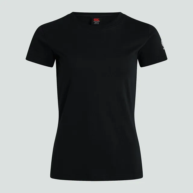 canterbury-club-plain-t-shirt-donna-nero image 1