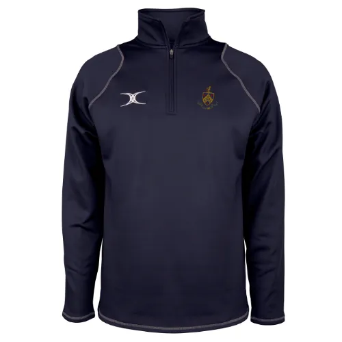 gilbert-rugby-quest-pile-1-4-zip-bambino-dark-navy-old-crossleyans-rufc image 1