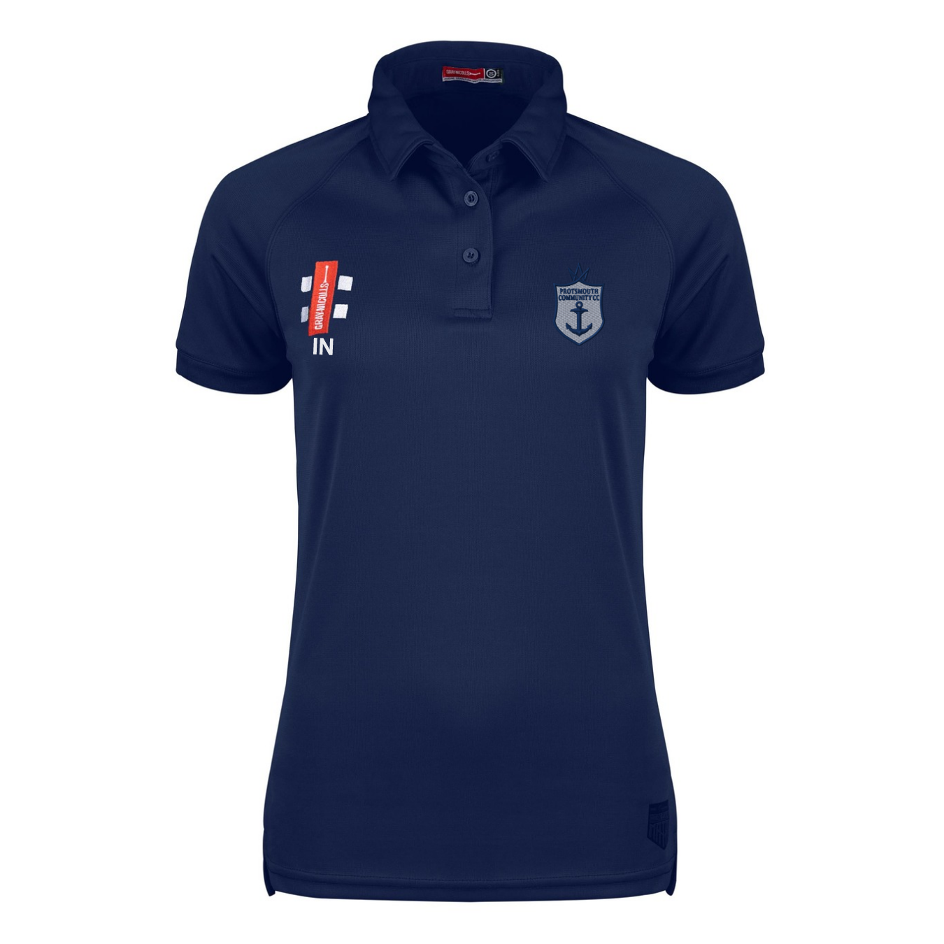 gray-nicolls-portsmouth-community-cc-donna-matrix-v2-polo-manica-corta-blu-navy image 1