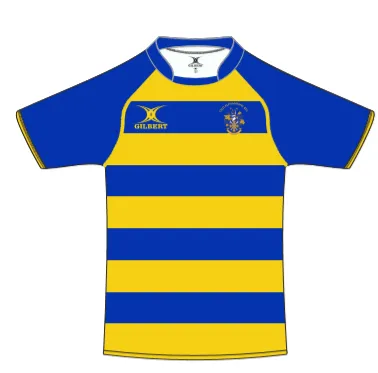 gilbert-rugby-old-elthamians-rfc-junior-pro-premium-maglia-reversibile-blu-giall image 1