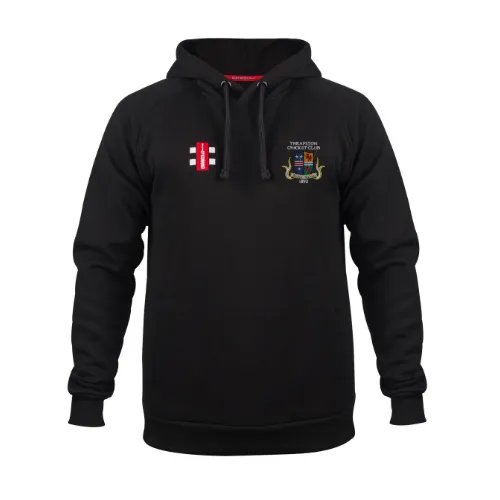 gray-nicolls-velocity-felpa-con-cappuccio-junior-thrapston-cricket-club-nera image 1