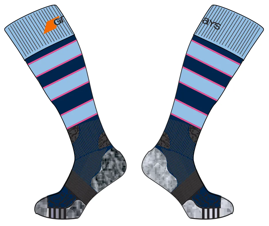 grays-south-saxons-hc-calze-pro-match-bambino-blu-navy-nero image 1