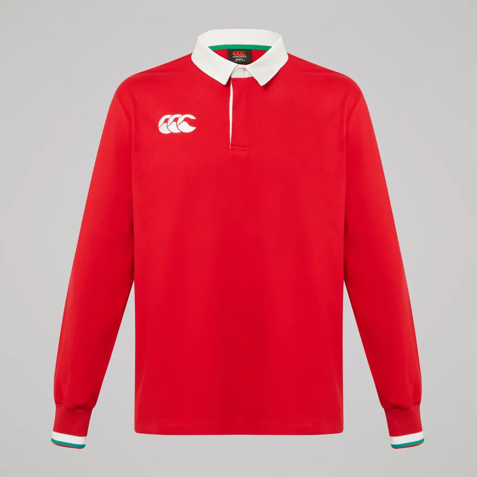 canterbury-classic-long-sleeve-jersey-red-maglia-rugby-unisex-manica-lunga image 1