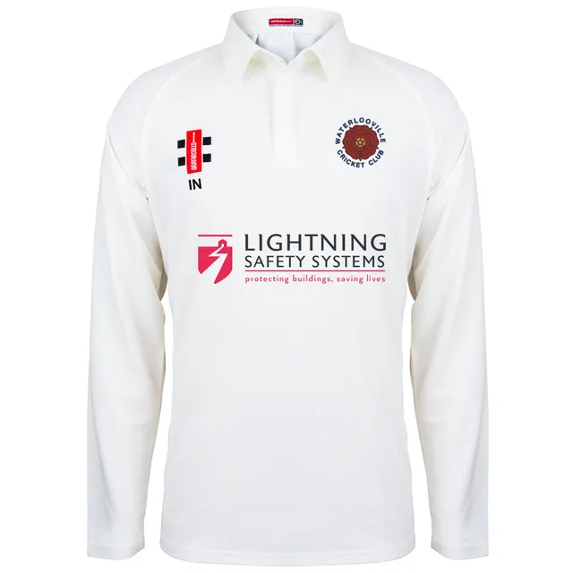 gray-nicolls-matrix-v2-maglia-cricket-manica-lunga-junior-avorio-waterlooville image 1