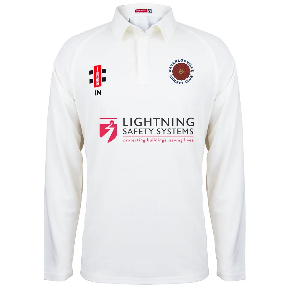 gray-nicolls-matrix-v2-maglia-cricket-manica-lunga-junior-avorio-waterlooville image 1