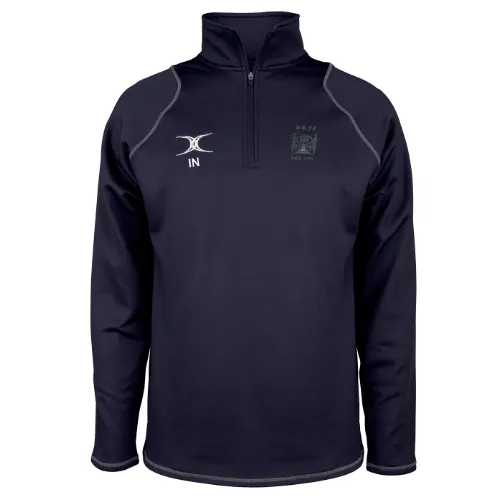 gilbert-rugby-quest-pile-1-4-zip-dunfermline-rfc-bambino-blu-navy-scuro image 1
