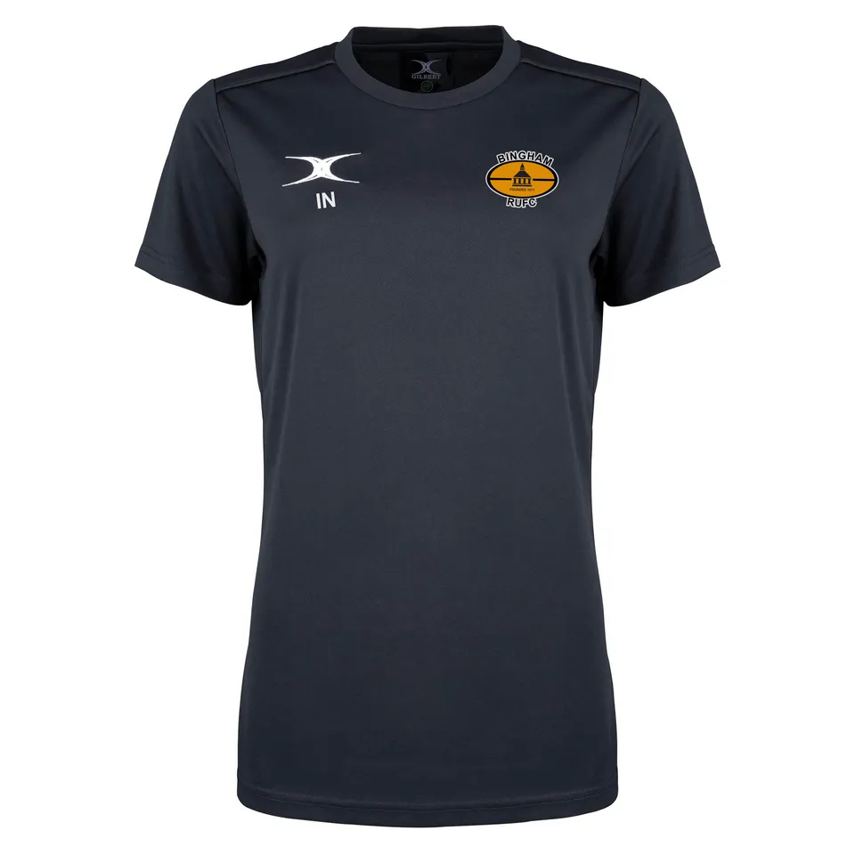 gilbert-rugby-bingham-rufc-photon-ii-t-shirt-nera-manica-corta-senior image 1