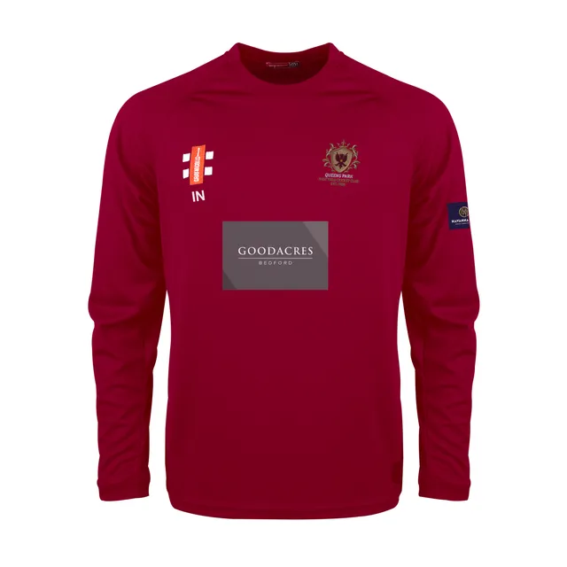 gray-nicolls-matrix-v2-maglia-manica-lunga-adulto-queens-park-westfield-bordeaux image 1