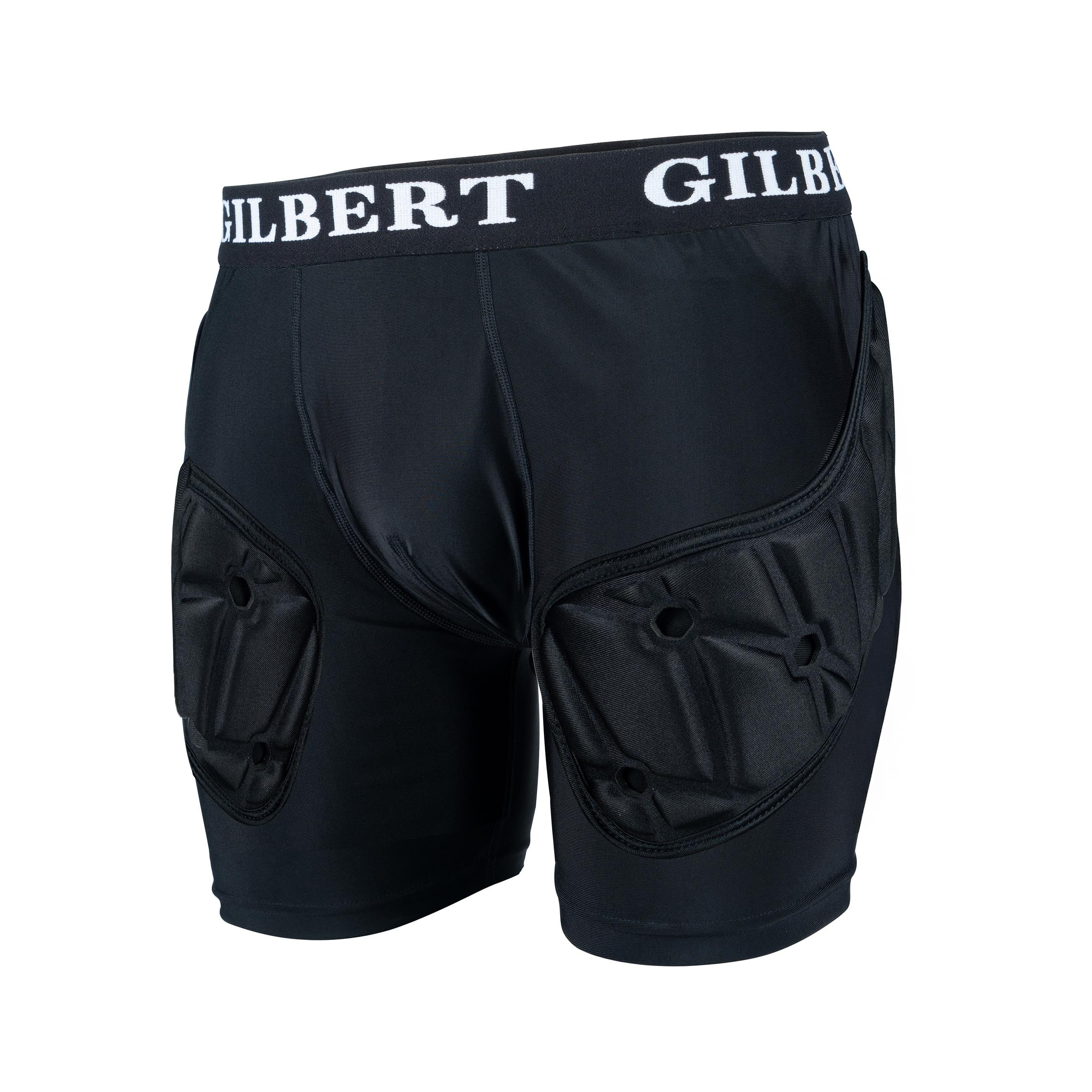 gilbert-rugby-xp25-protective-shorts-junior-pantaloncini-protettivi-rugby-nero image 2