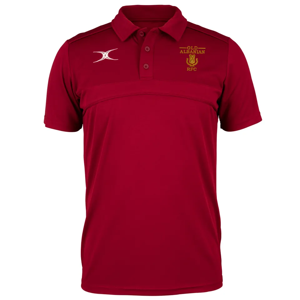 gilbert-rugby-old-albanians-rfc-senior-photon-polo-uomo-granata image 1