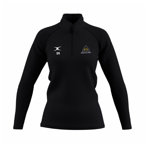 gilbert-rugby-farnham-rufc-donna-black-gts-felpa-1-4-zip-fleece image 1