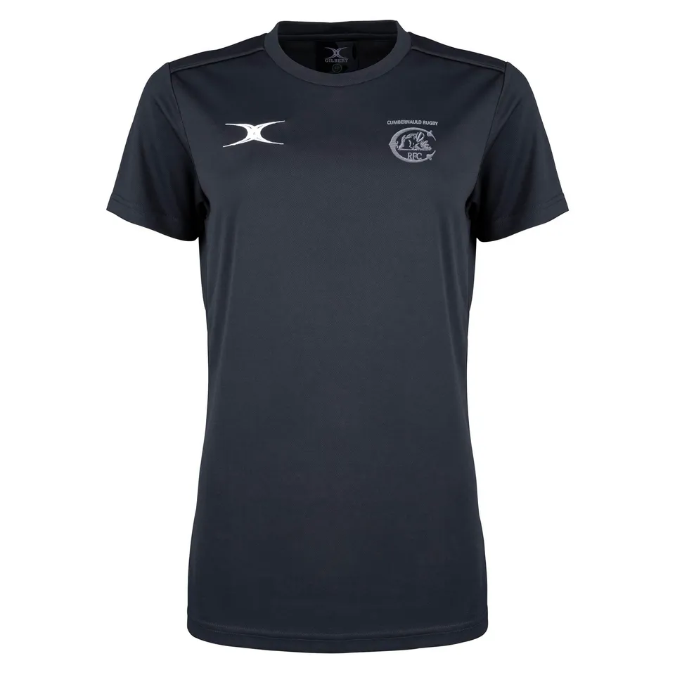 gilbert-rugby-photon-ii-t-shirt-uomo-cumbernauld-rfc-nero-manica-corta image 1