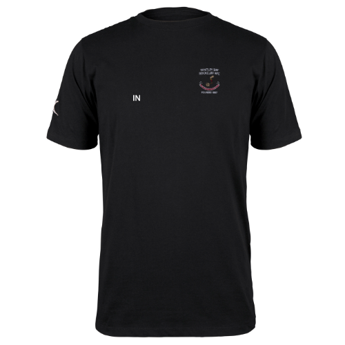 gilbert-rugby-whitley-bay-rockcliff-rfc-t-shirt-quest-seniors-nera-cotone-bio image 1