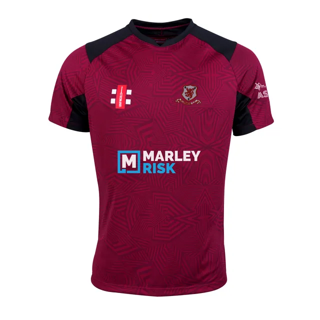 gray-nicolls-ellesmere-pro-t20-maglia-da-cricket-donna-manica-corta-bordeaux-ner image 1
