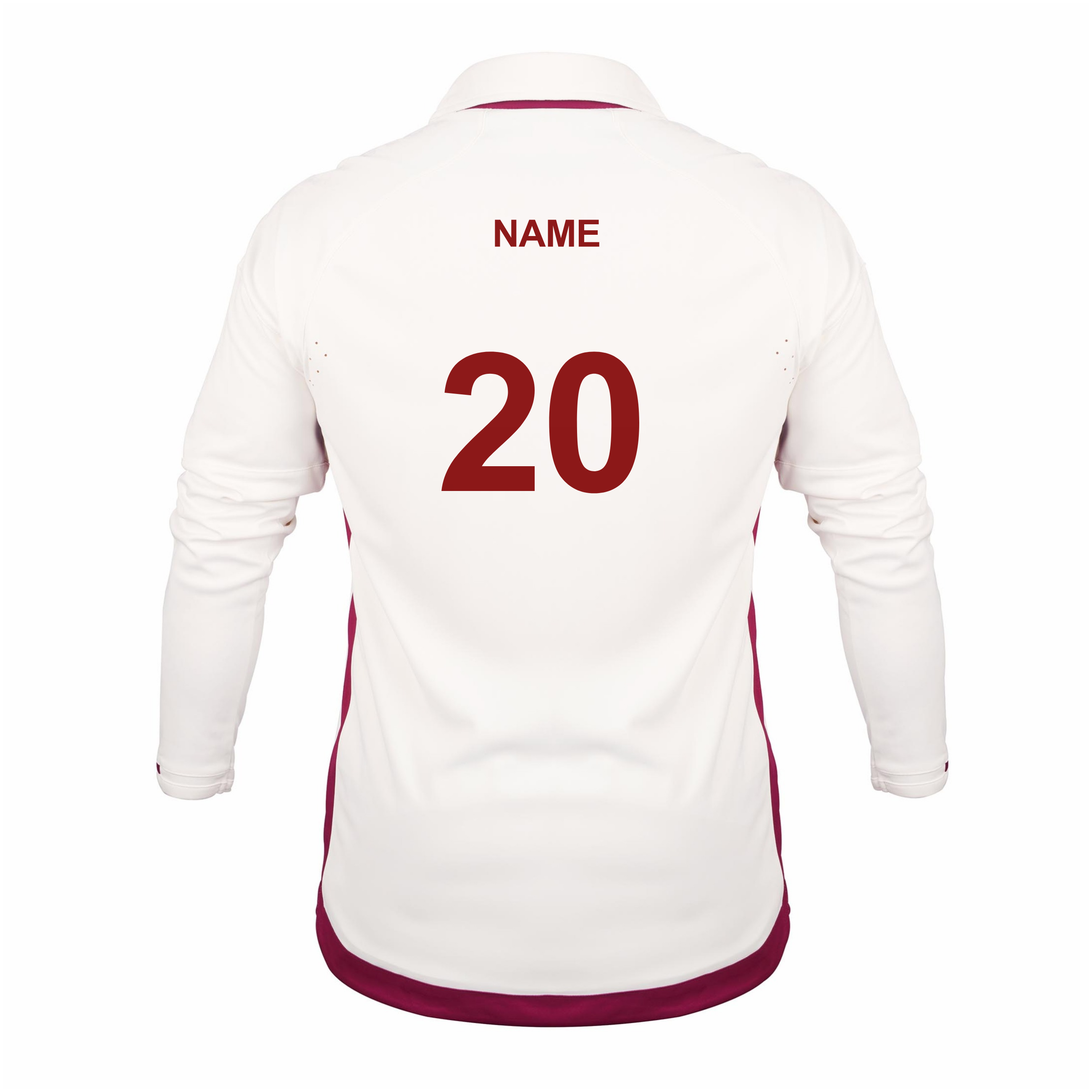 gray-nicolls-crs-cardinals-cc-pro-performance-v3-maglia-ml-senior-avorio-bordeau image 2