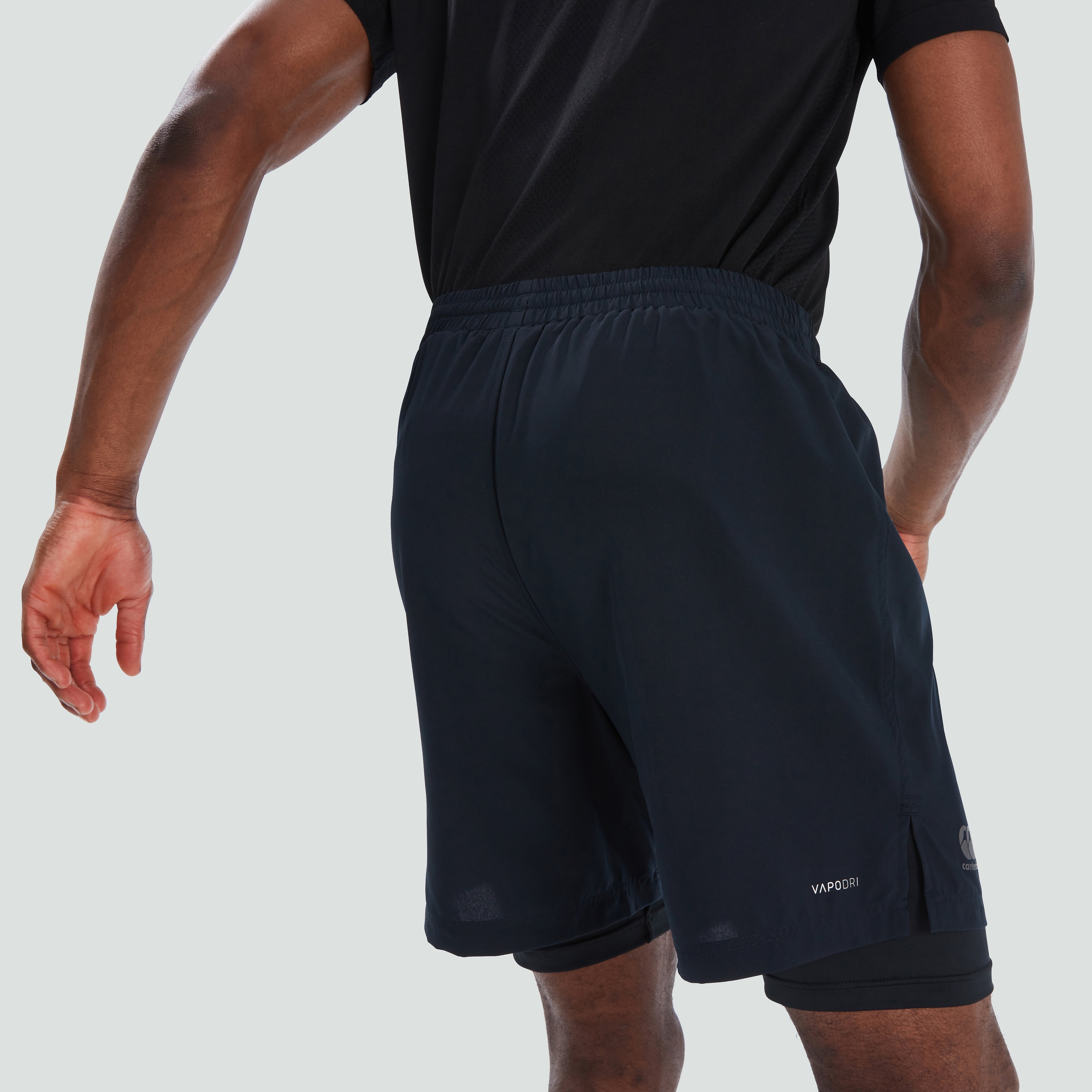 canterbury-vapodri-2-in-1-short-uomo-nero-grigio image 6