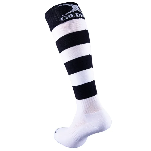 gilbert-rugby-felixstowe-rfc-senior-kryten-ii-calze-nero-bianco image 1