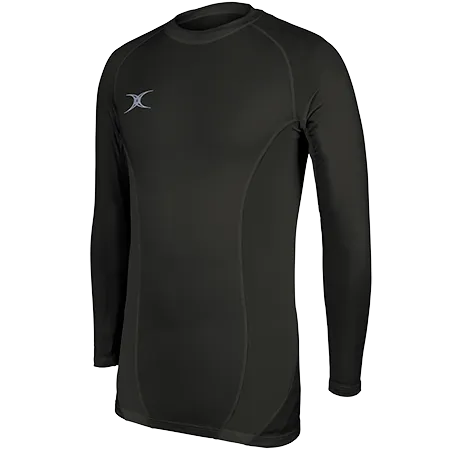 gilbert-rugby-atomic-x-baselayer-adulto-newcastle-staffs-rufc-nero image 1