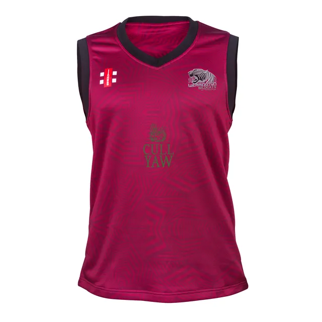 gray-nicolls-werrington-cc-senior-pro-t20-gilet-slipover-maroon-wildcats image 1