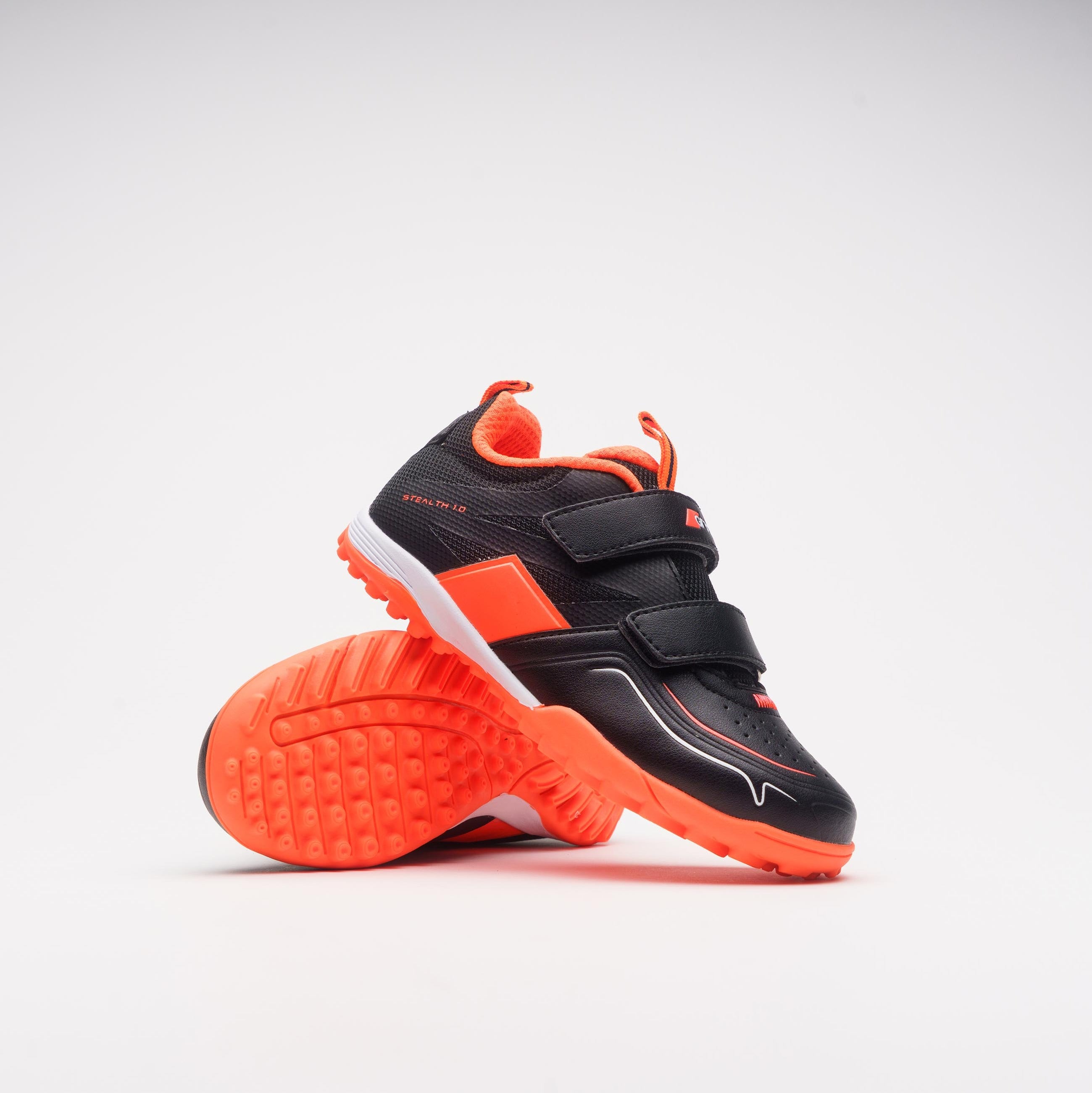 grays-stealth-mini-scarpa-da-hockey-bambino-nero-arancio image 1