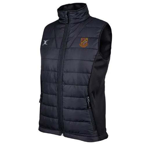 gilbert-rugby-heath-rufc-gilet-body-warmer-donna-pro-nero image 1