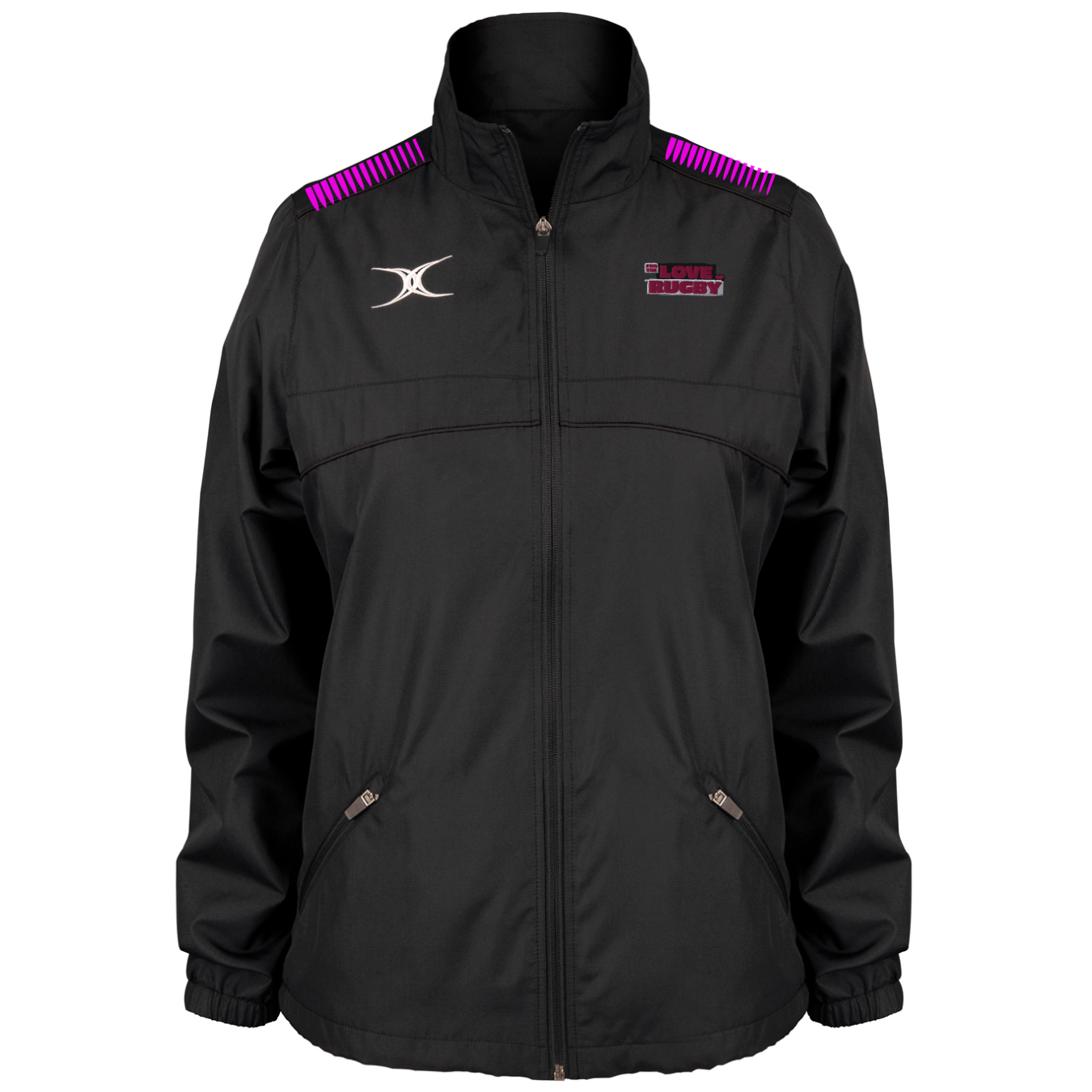 gilbert-rugby-photon-giacca-full-zip-donna-for-the-love-of-rugby-nera image 1