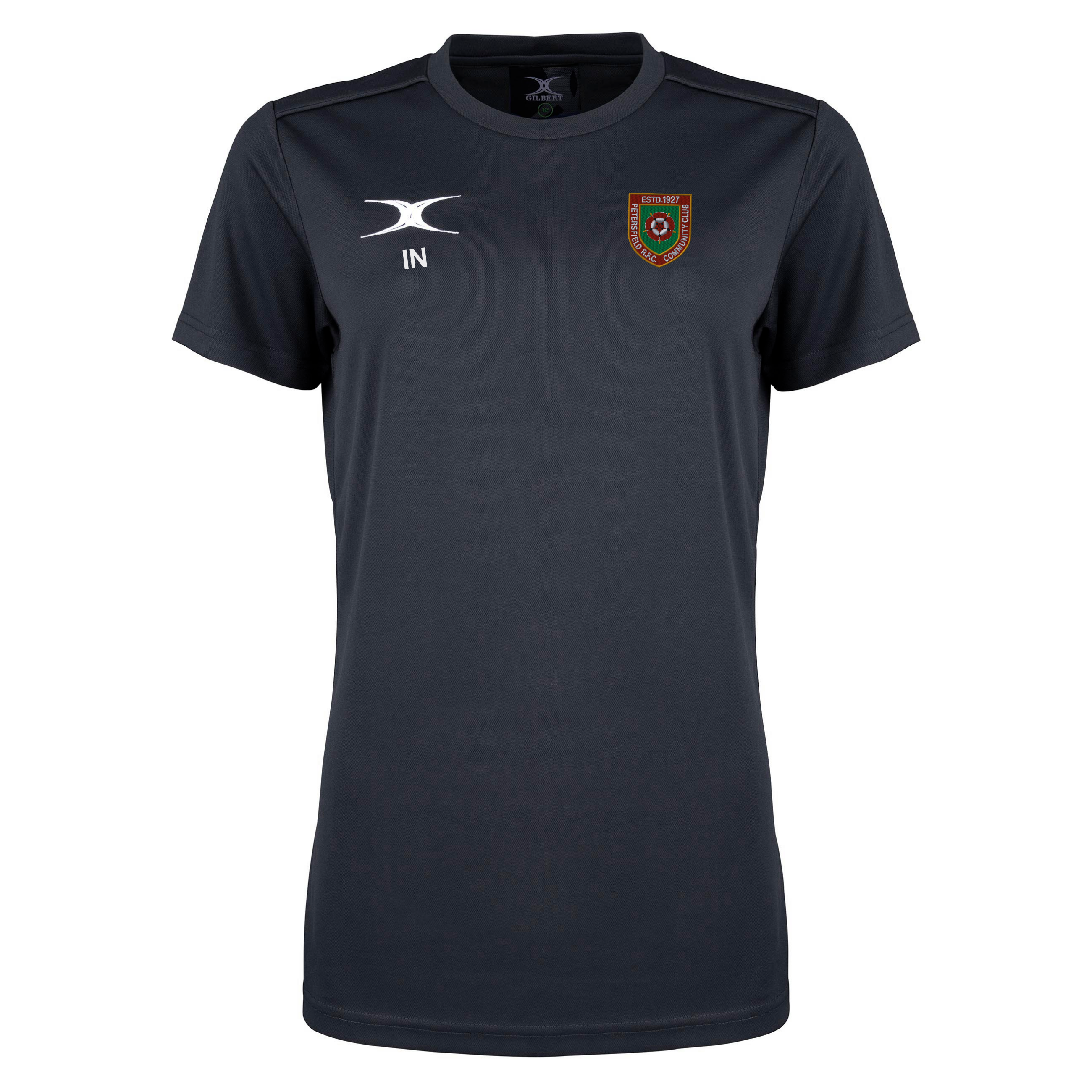 gilbert-rugby-petersfield-rfc-t-shirt-photon-ii-junior-nera-manica-corta image 1