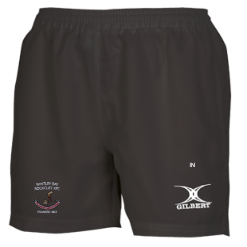 gilbert-rugby-saracen-v3-pantaloncini-match-donna-whitley-bay-rockcliff-rfc-nero image 1