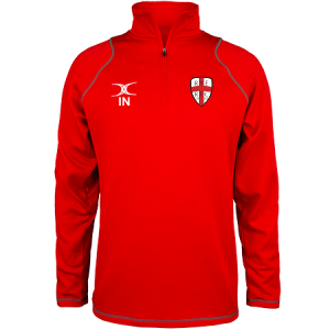 gilbert-rugby-rye-rugby-club-adulto-red-quest-1-4-zip-fleece image 1