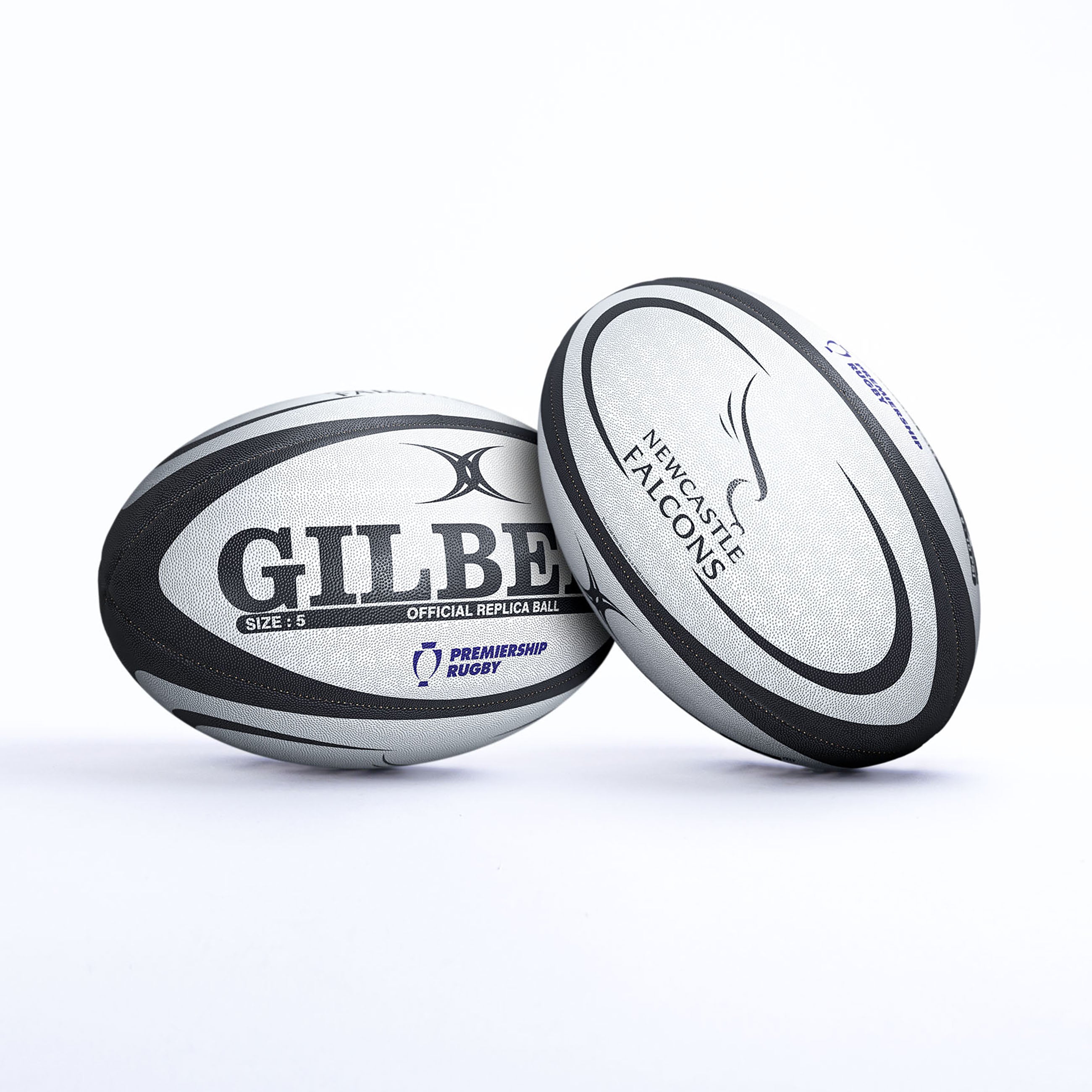 gilbert-newcastle-falcons-pallone-rugby-replica image 1