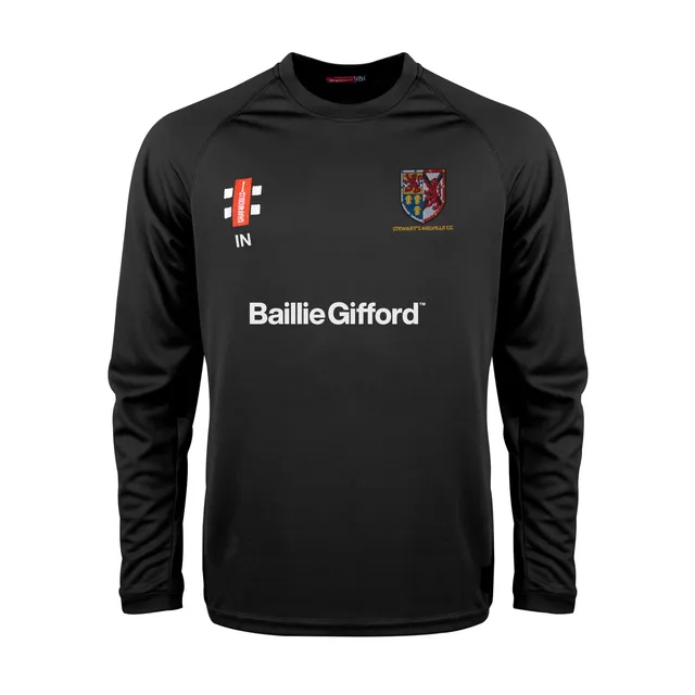 gray-nicolls-matrix-v2-club-tee-maglia-cricket-manica-lunga-stewart-s-melville-c image 1