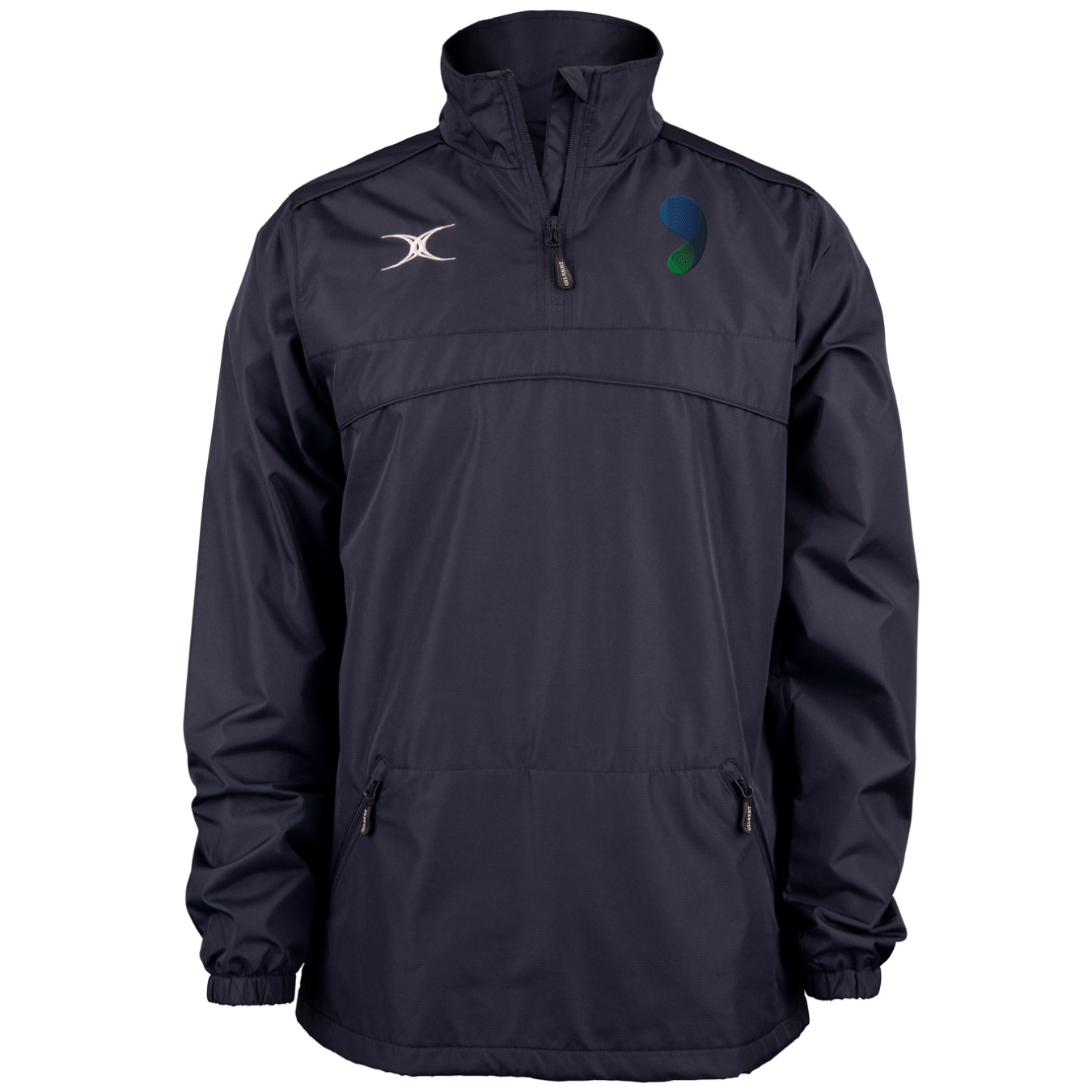gilbert-rugby-walderslade-greenacre-photon-giacca-1-4-zip-uomo-blu-navy image 1