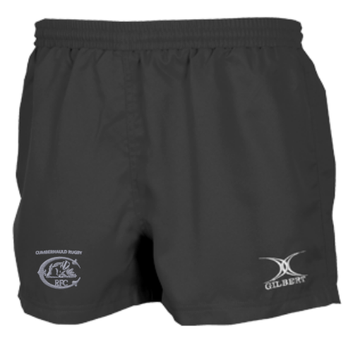 gilbert-rugby-cumbernauld-rfc-saracen-v3-match-shorts-junior-nero image 1